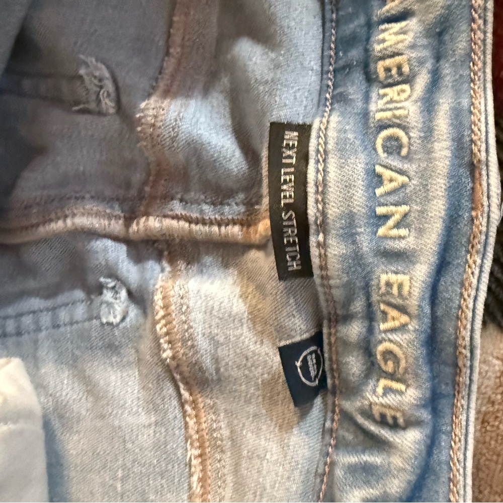 American Eagle Light Blue Stretch Denim - image 2